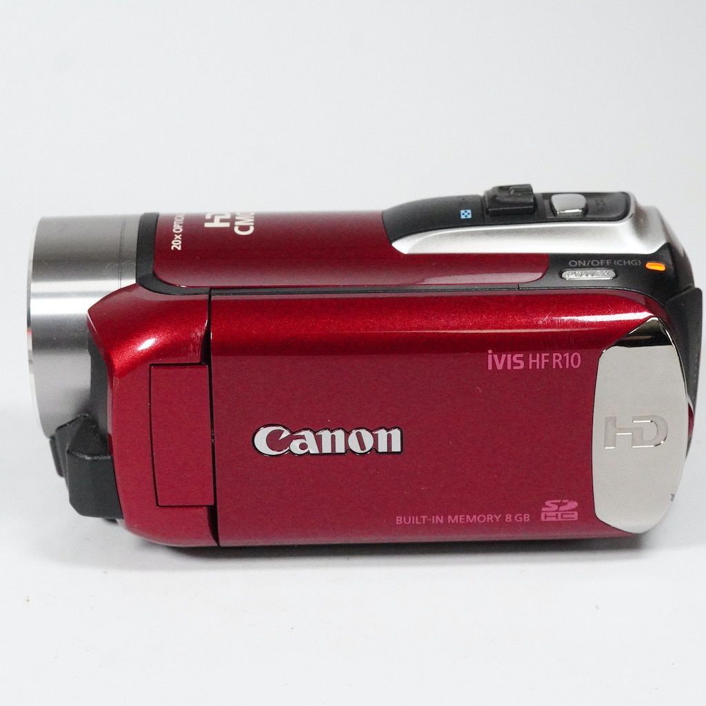 Canon キャノン iVIS HF R10 レッド 動作OK 返金保証 /2128