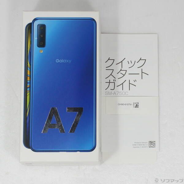 Galaxy A7 SM-A750C SIMフリー 楽天モバイル Samsung 64GB ブルー
