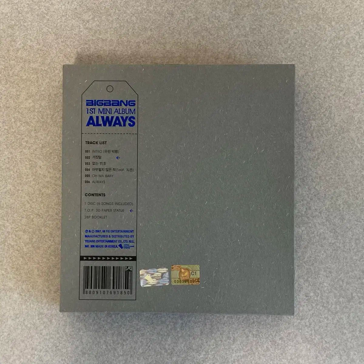 BIGBANG(ビッグバン) ALWAYS ミニ 1 家 CD BIG BANG ALWAYS Mini Vol