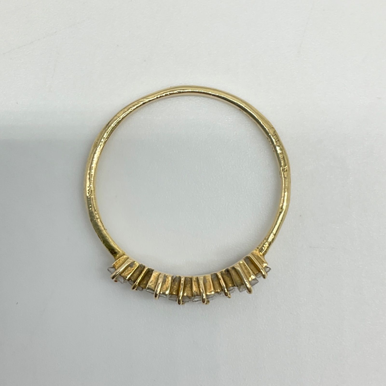 e.m. イーエム リング 指輪 18金 K18 ダイヤモンド0.23ct 9号 総重量 