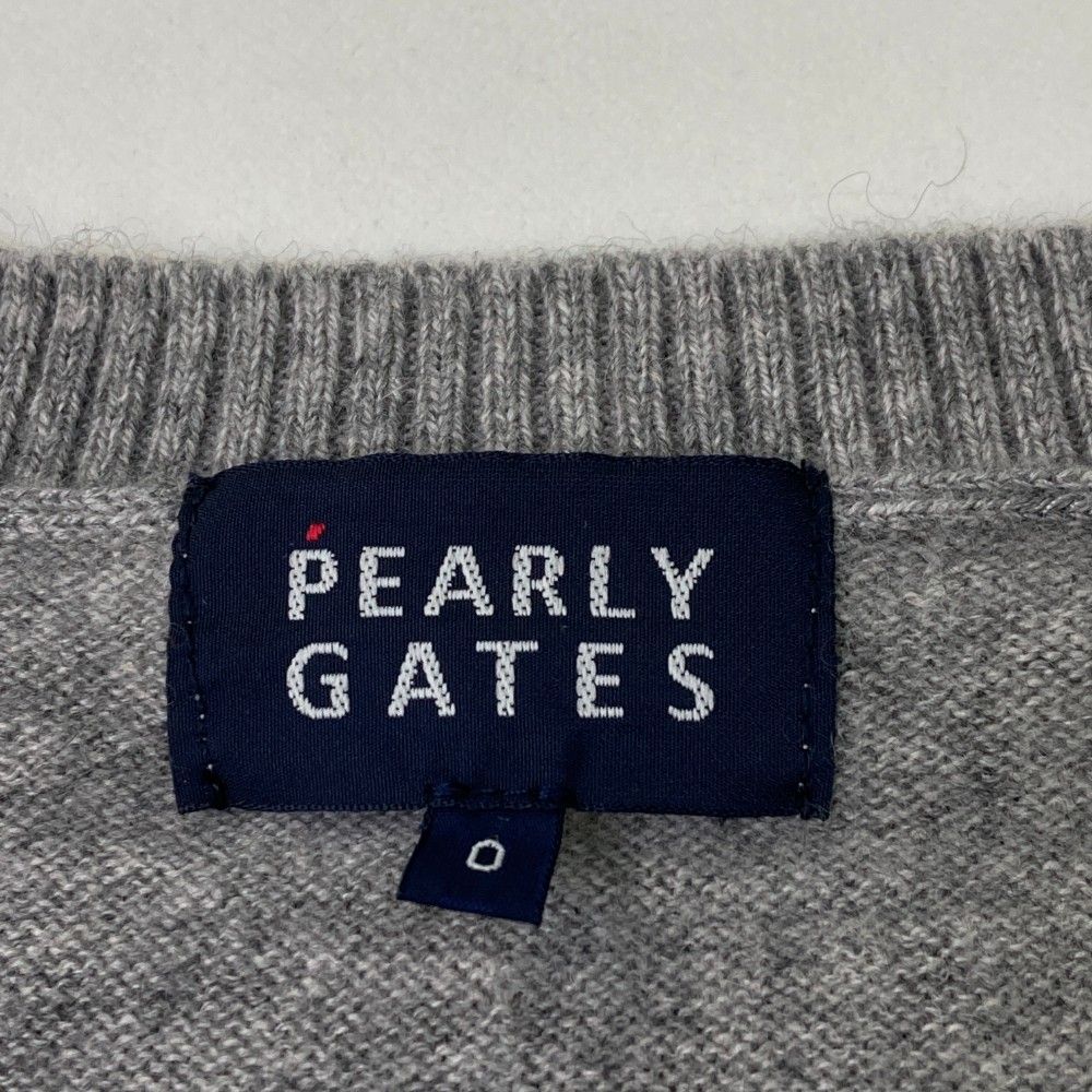 サイズ：0 PEARLY GATES パーリーゲイツ カシミヤ ニットッセーター