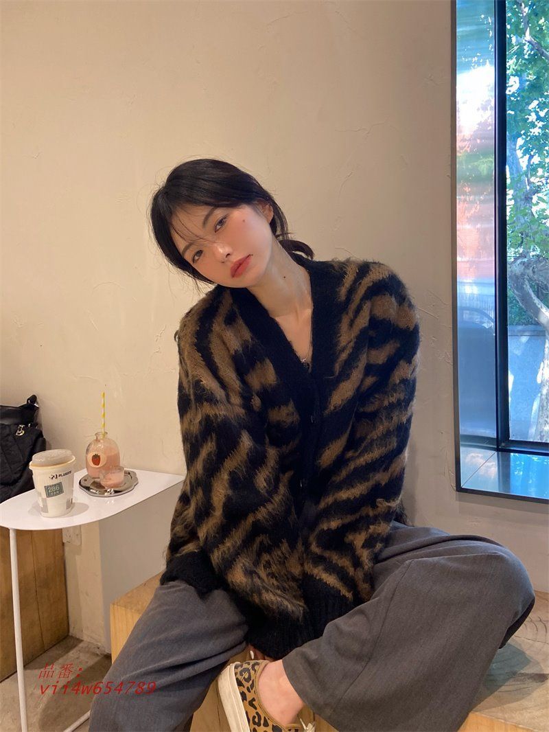 ニットパーカー長袖韓国ファッ