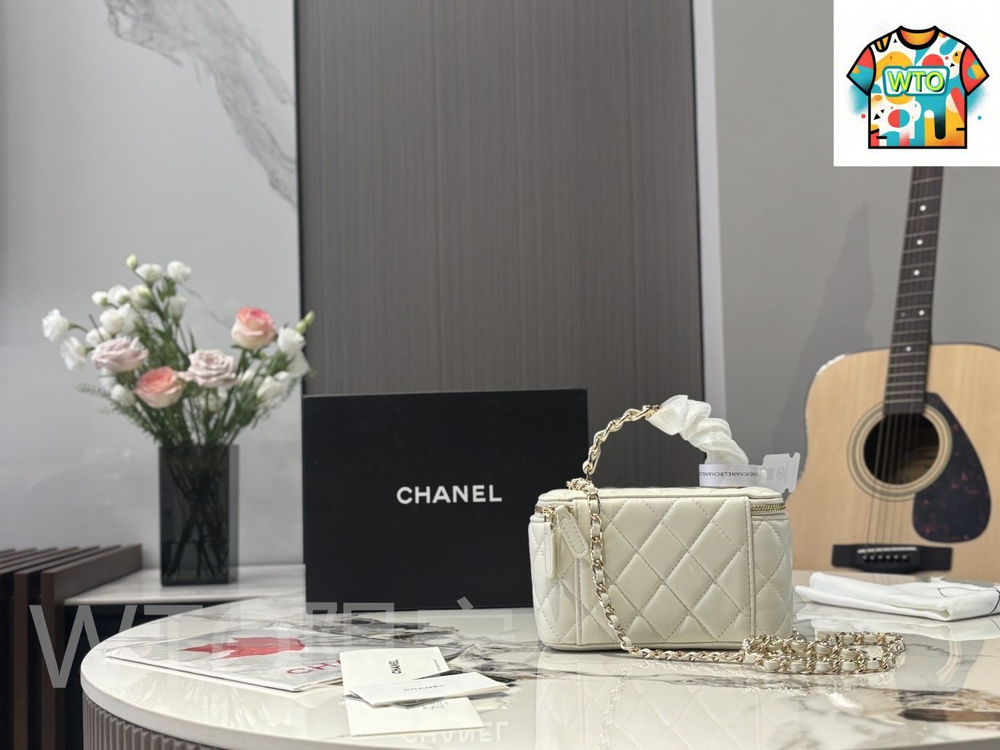 今日WTO】Chanel シャネル クラシックハンドルボックスバッグ