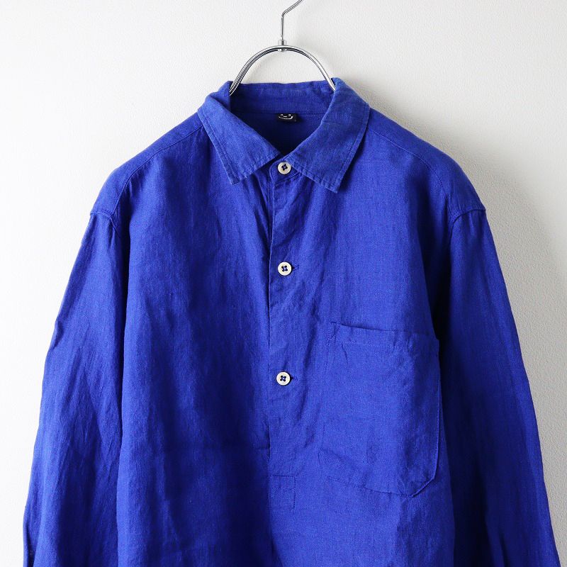 リネンシャンブレーの908グランパプルシャツ 2