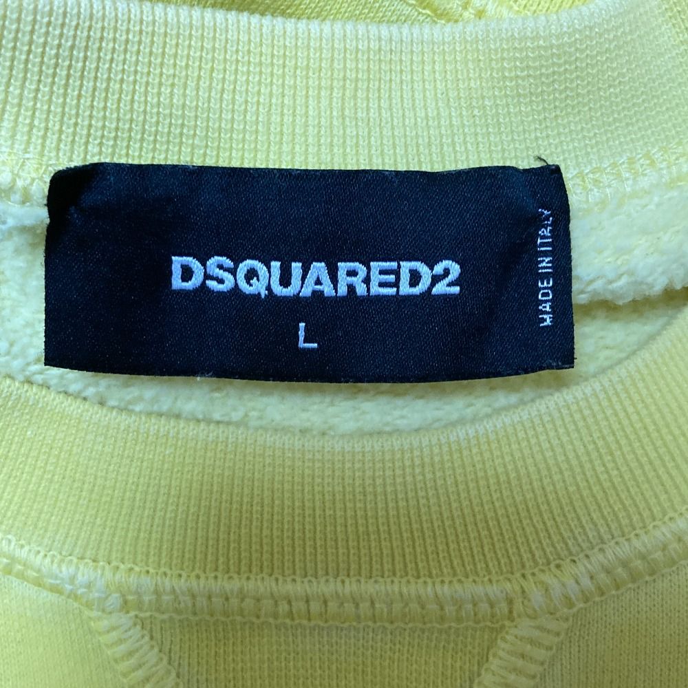美品 DSQUARED2 ディースクエアード ロゴプリント スウェット