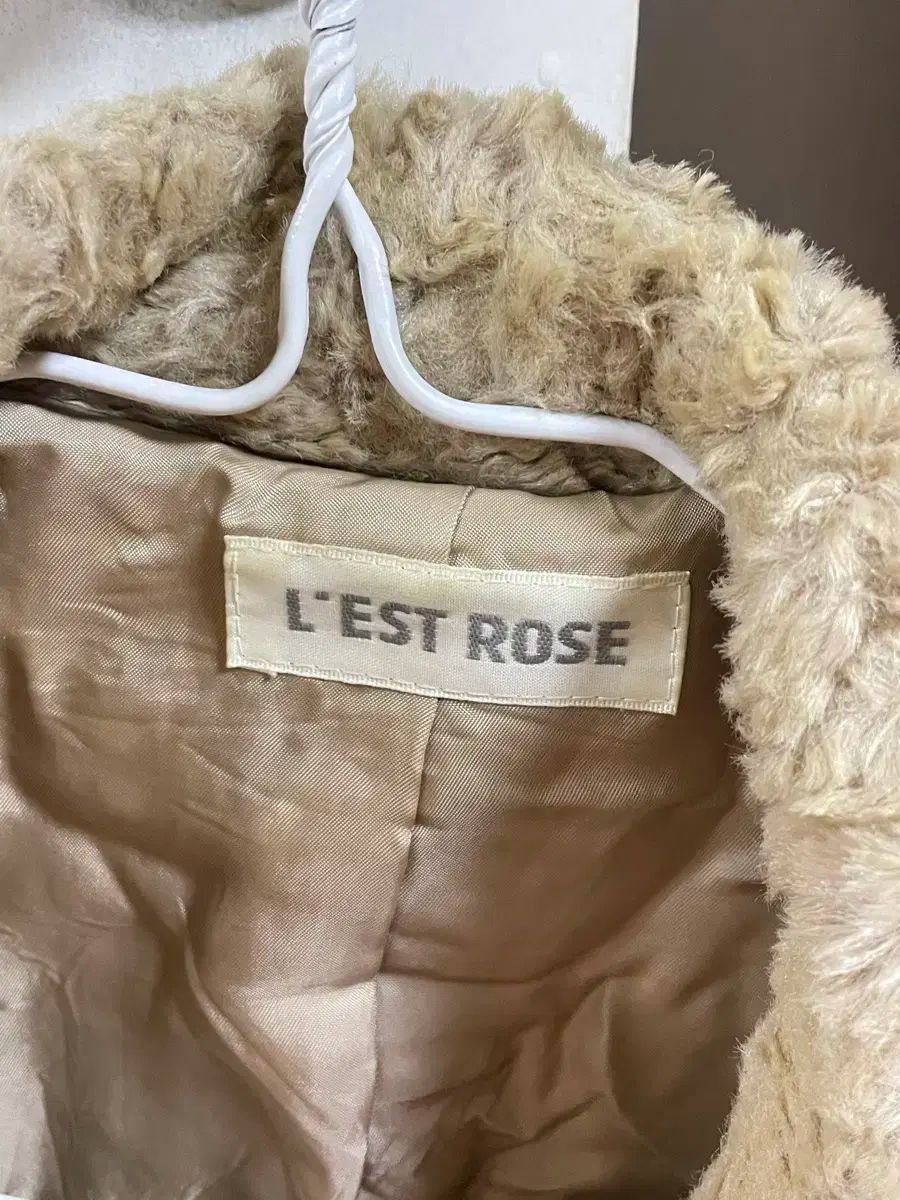 L'EST ROSE】レストローズ（2）フード付き ファー ダッフル