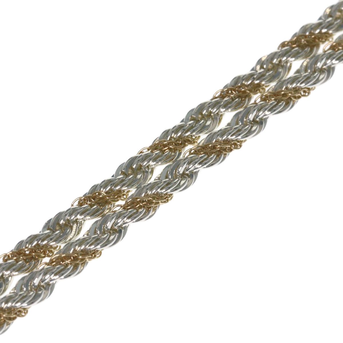 ネックレス素材TIFFANY&Co. ロープ ツイスト ネックレス SV K18YG レディース