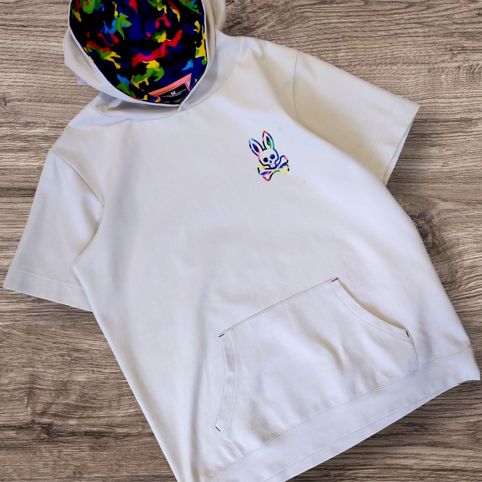 極美品 Psycho Bunny Golf ジャージ素材 半袖 パーカー GOLF]ダブルフェイスジャージ 半袖パーカ｜Psycho Bunny｜サイコ