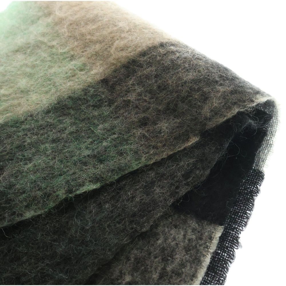 Acne Studios アクネ ストゥディオズ モヘア混 フリンジ ウールチェックスカーフ マフラー マルチ CA0084