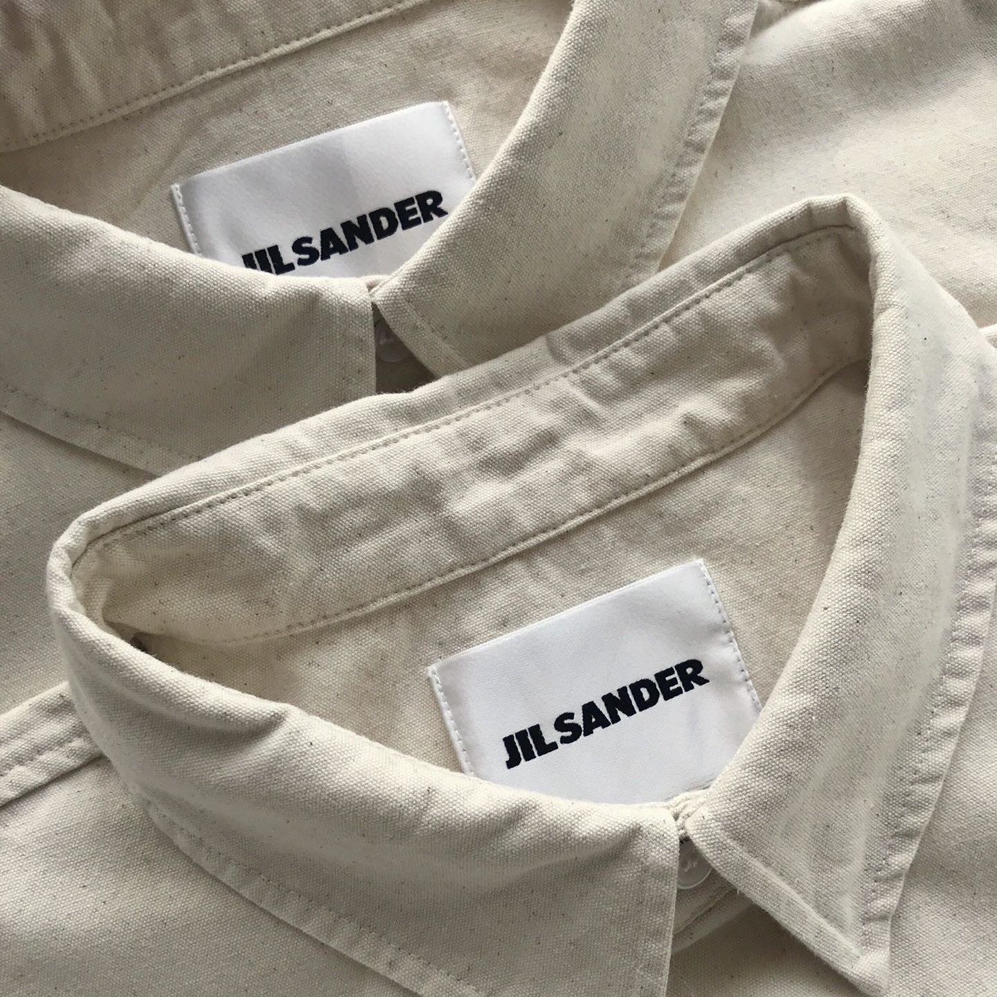 新品未使用品　ジルサンダー JIL SANDER シャツ 大きなシルエット  ベージュ 半袖 男女兼用