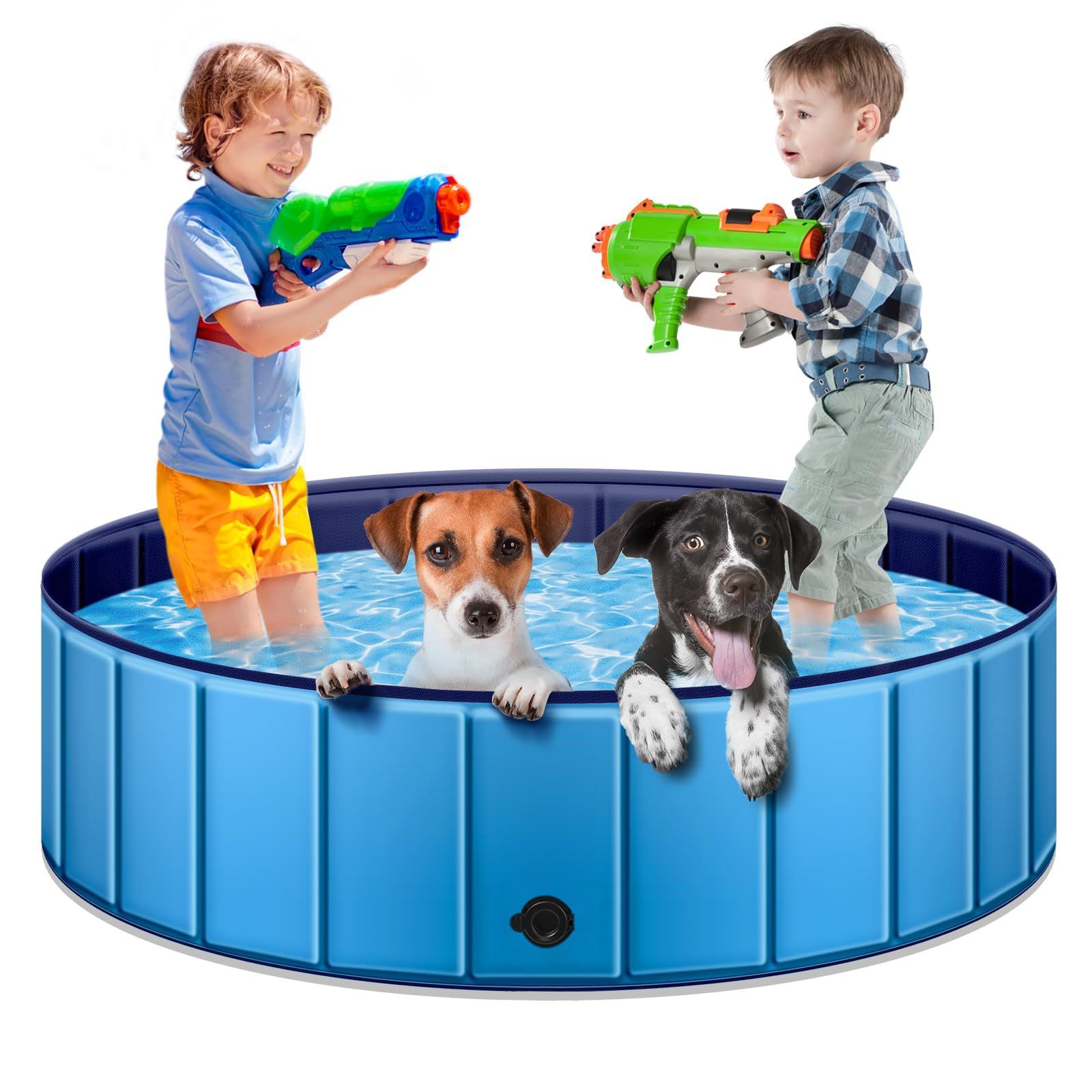 プール 子供用 ペット用 ベビープール 犬用プール 空気入れ不要 折りたたみ お庭用 ビーチ用 屋内用 屋外用 アウトドア用 大型プール 安心安全な 水遊びプール (XL（160*30cm）)
