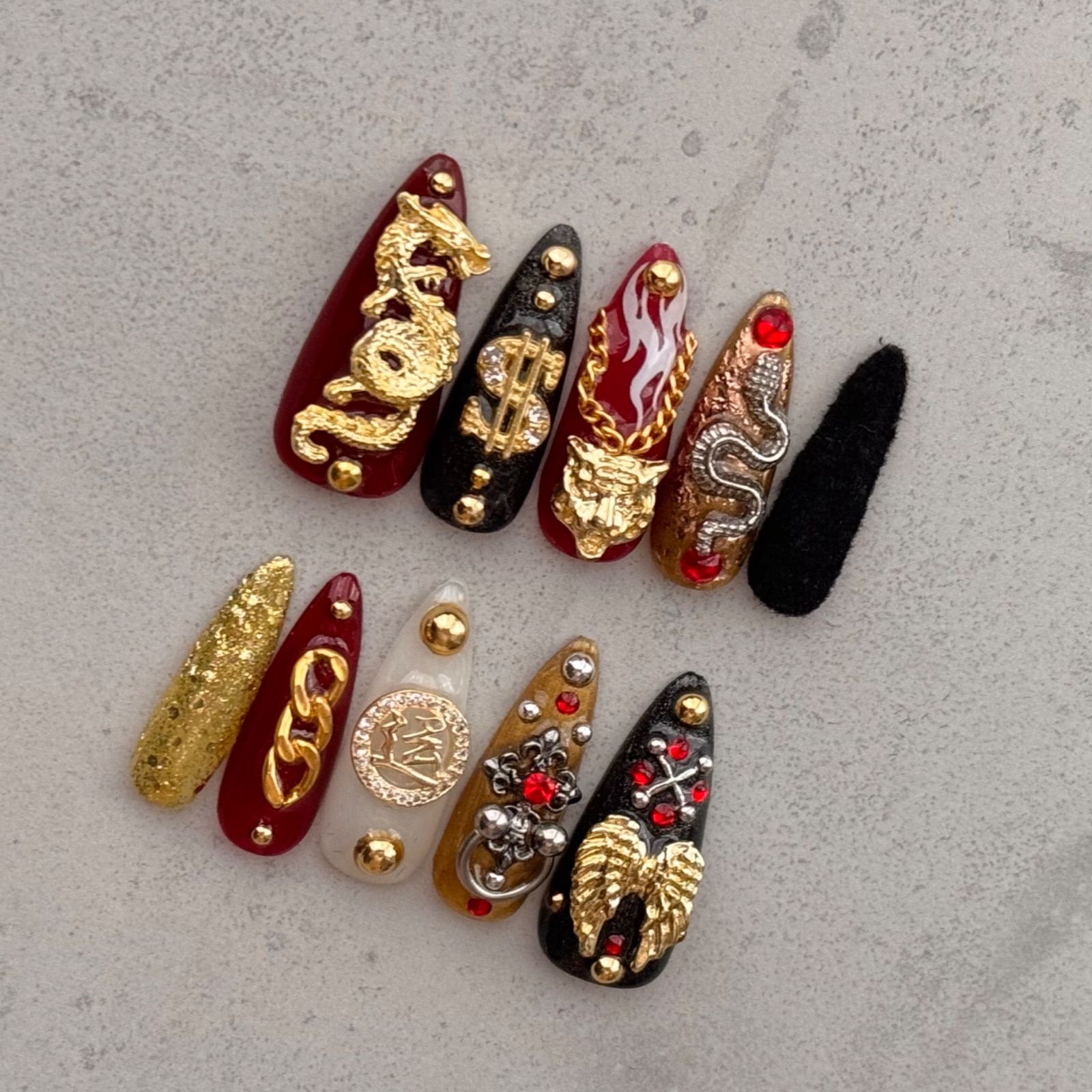 現品】ネイルチップ 概念ネイル 痛ネイル ヒプマイ ヒプノシス