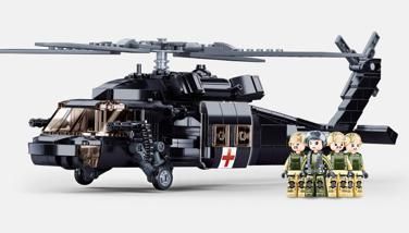 新品】LEGO レゴ 互換 ブロック プラモデル ヘリコプター UH-60