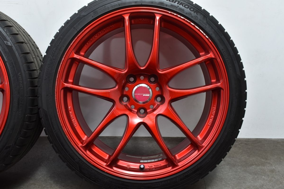 キャンディレッド】WORK エモーション CR Kiwami 19in 8.5J +42 PCD114 