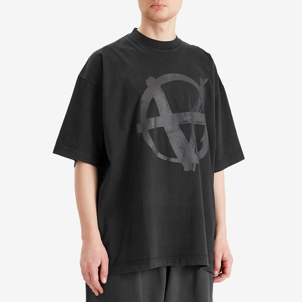 ヴェトモン Double Anarchy OversizedTシャツ VETEMENTS Double Anarchy Logo Shirt