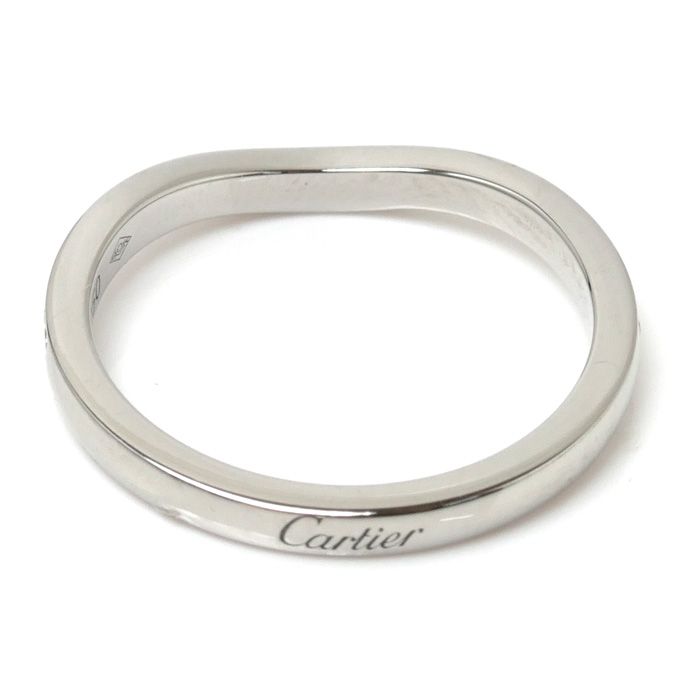CARTIER カルティエ Pt950プラチナ バレリーナ ウェディング リング・指輪 CRB4093051 ダイヤモンド 11号 51 3.2g レディース
