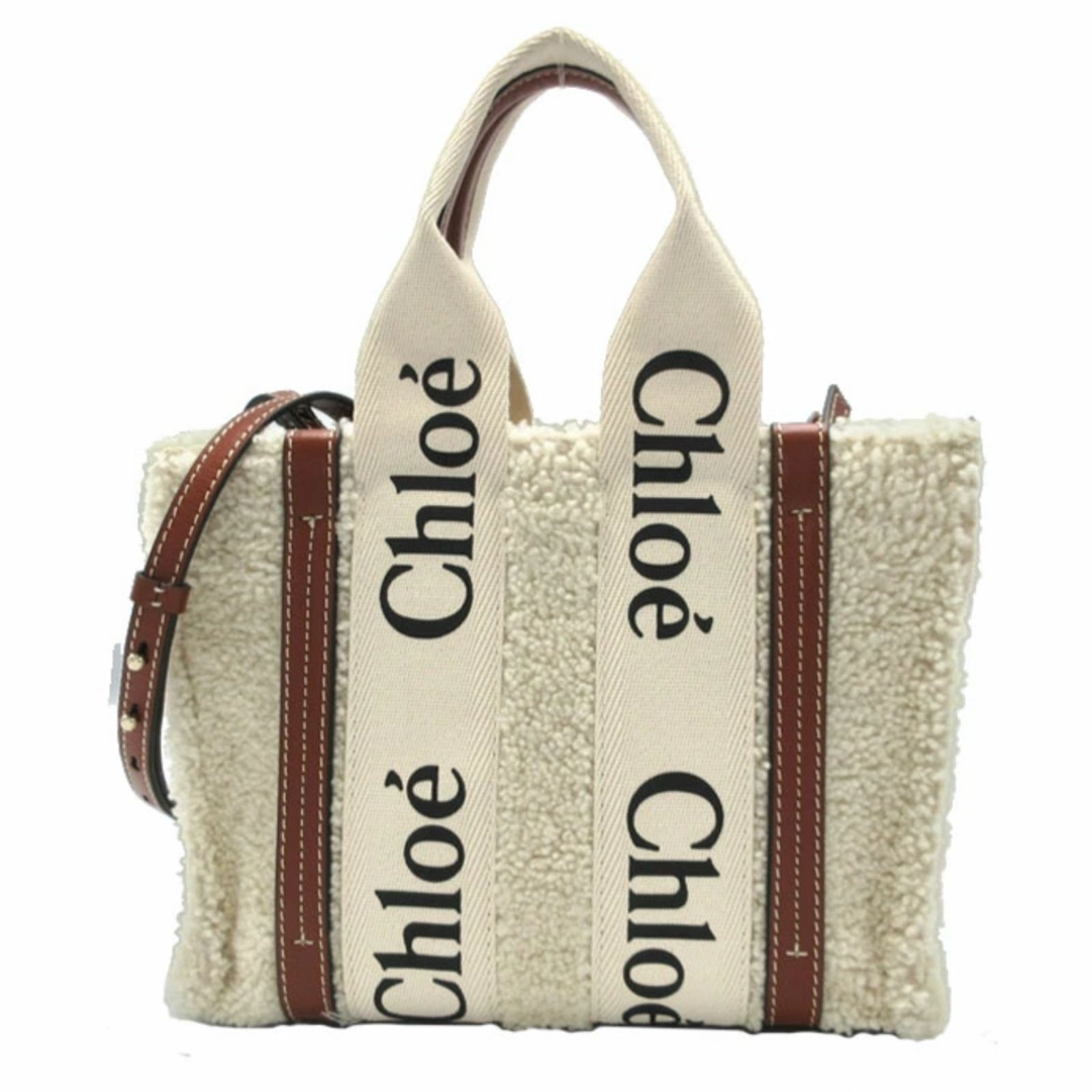 クロエ トートバッグ Chloe ウッディ シアリング スモール トート 2WAY 斜め掛け CHC21WS397F586J1 レディース  アウトレット - メルカリ