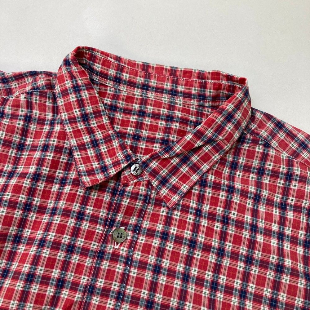 美品.4万円) papas パパス 長袖シャツ 麻100％【リネンシャンブレー 美