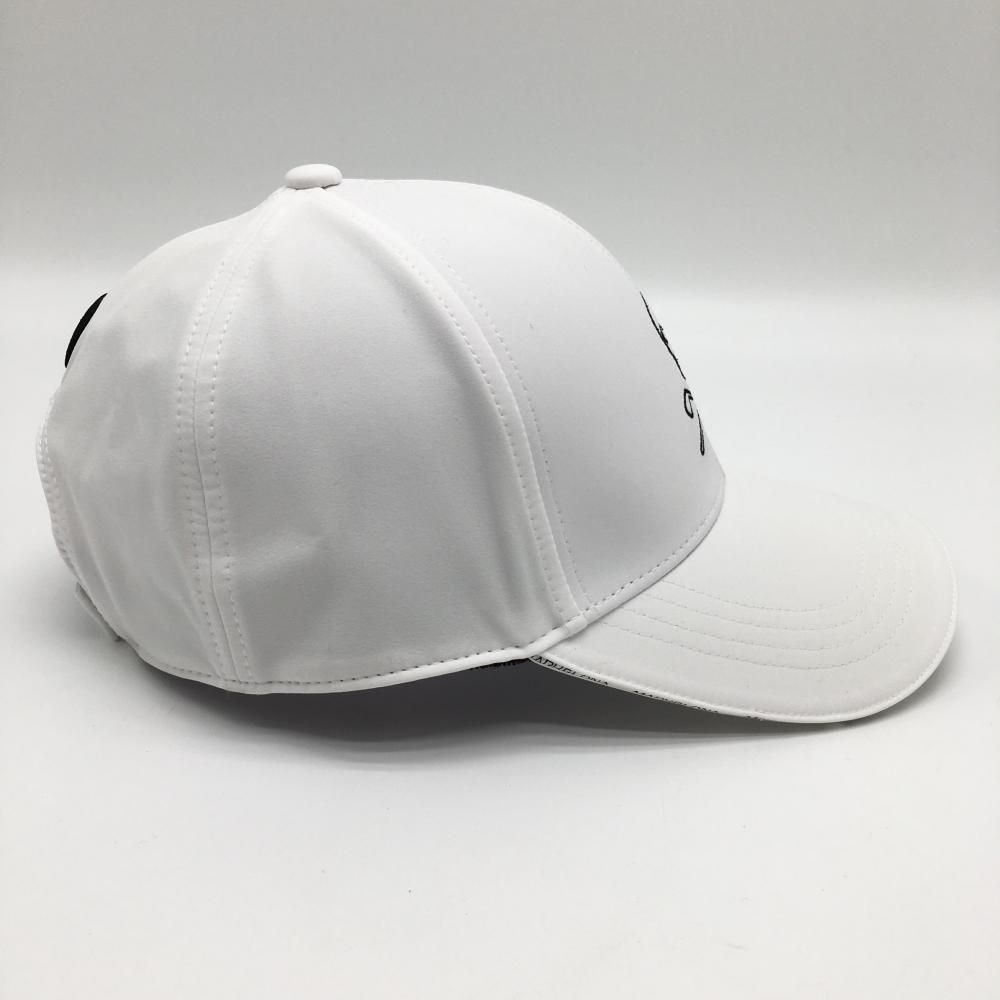 MARK&LONA ホワイトキャップ　美品 超美品】マークアンドロナ キャップ 白 スカル刺しゅう T-LINE