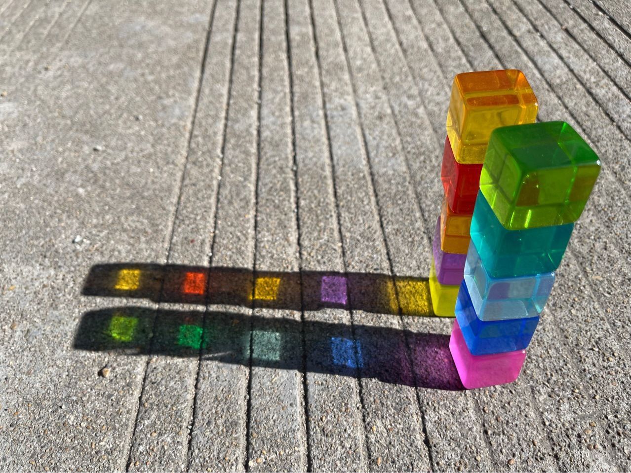 【高品質】 パステルジュエルの積み木 ブロック 知育玩具 カラフル