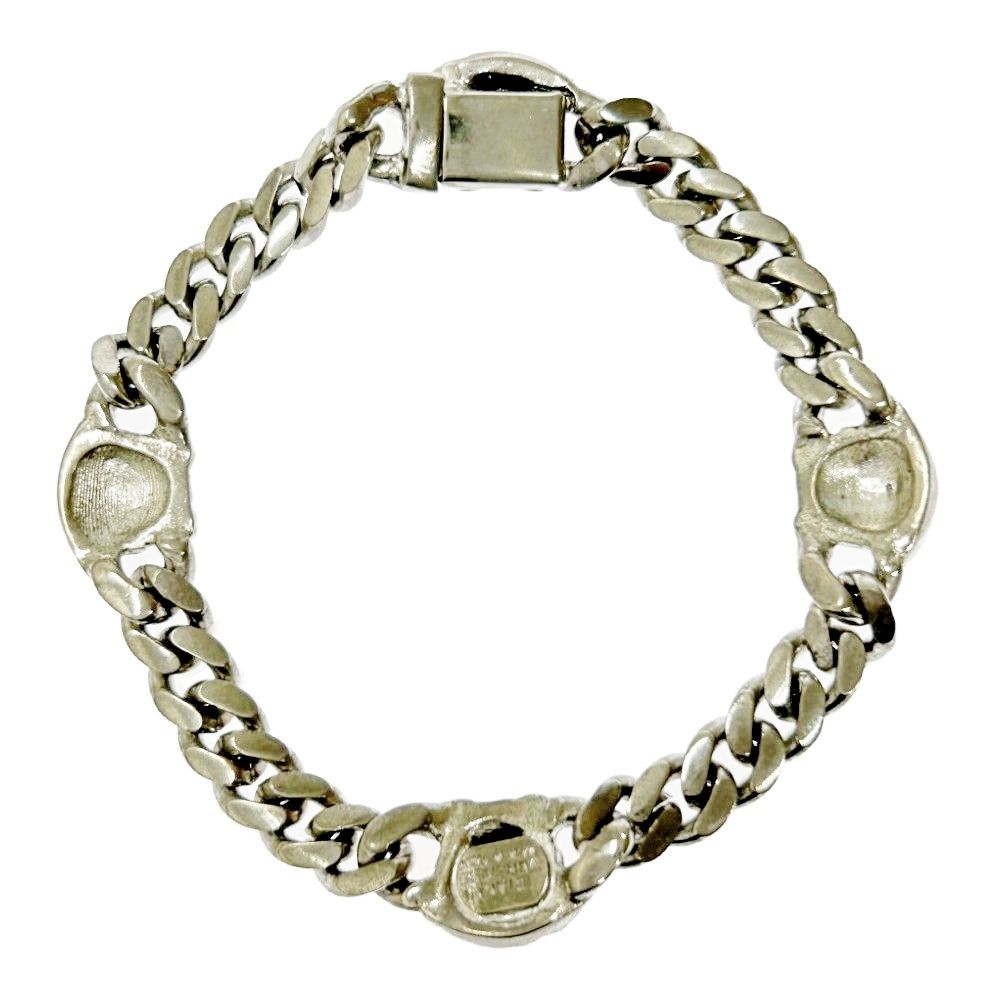 中古】VERSACE ヴェルサーチ メタル メデューサ ブレスレット メンズ