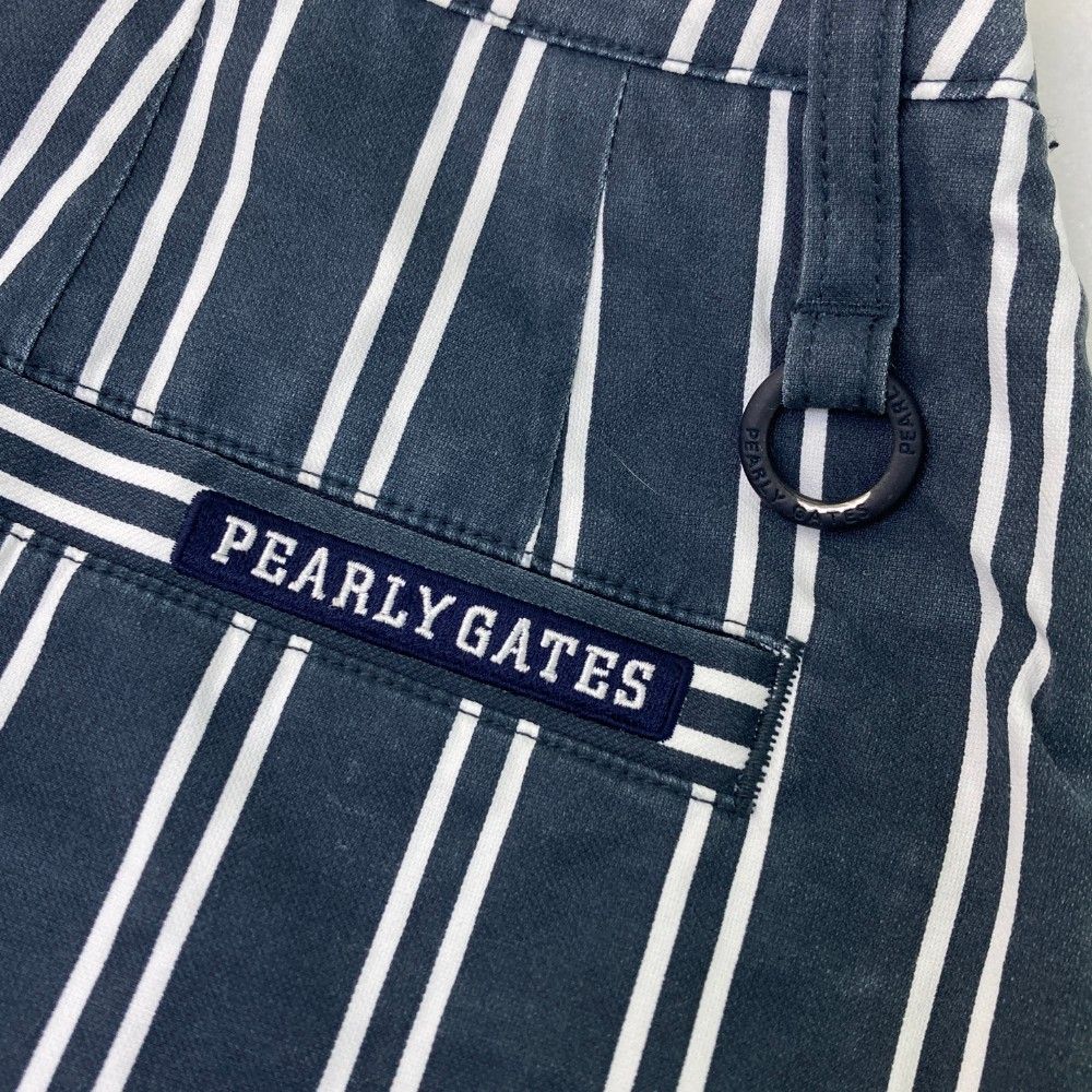 PEARLY GATES パーリーゲイツ スカート ストライプ柄 ブルー系 1