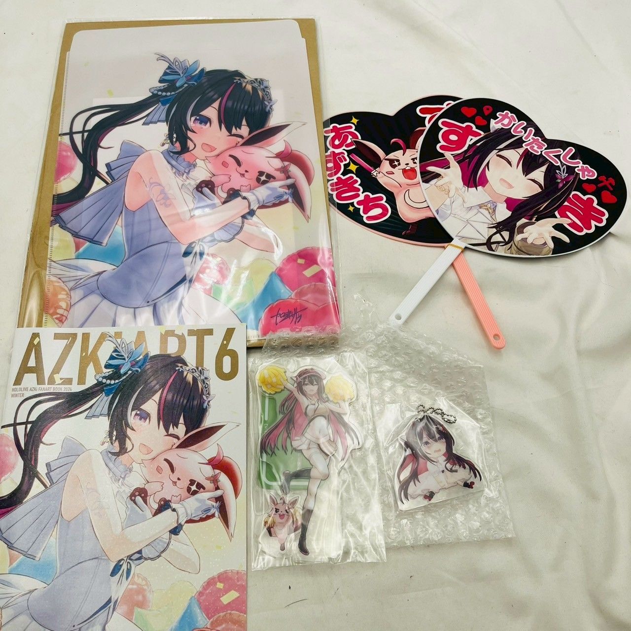グッズ5点セット AZKi ホロライブ うちわ アクスタ アクキー クリアファイル AZKiART6冊子