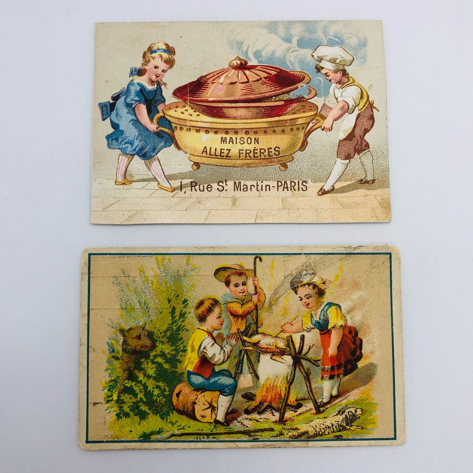 まとめ売り クロモカード ジャンクジャーナル フランス アンティーク 6枚セット! まとめ 】クロモカード フランス アンティーク ※シャンク