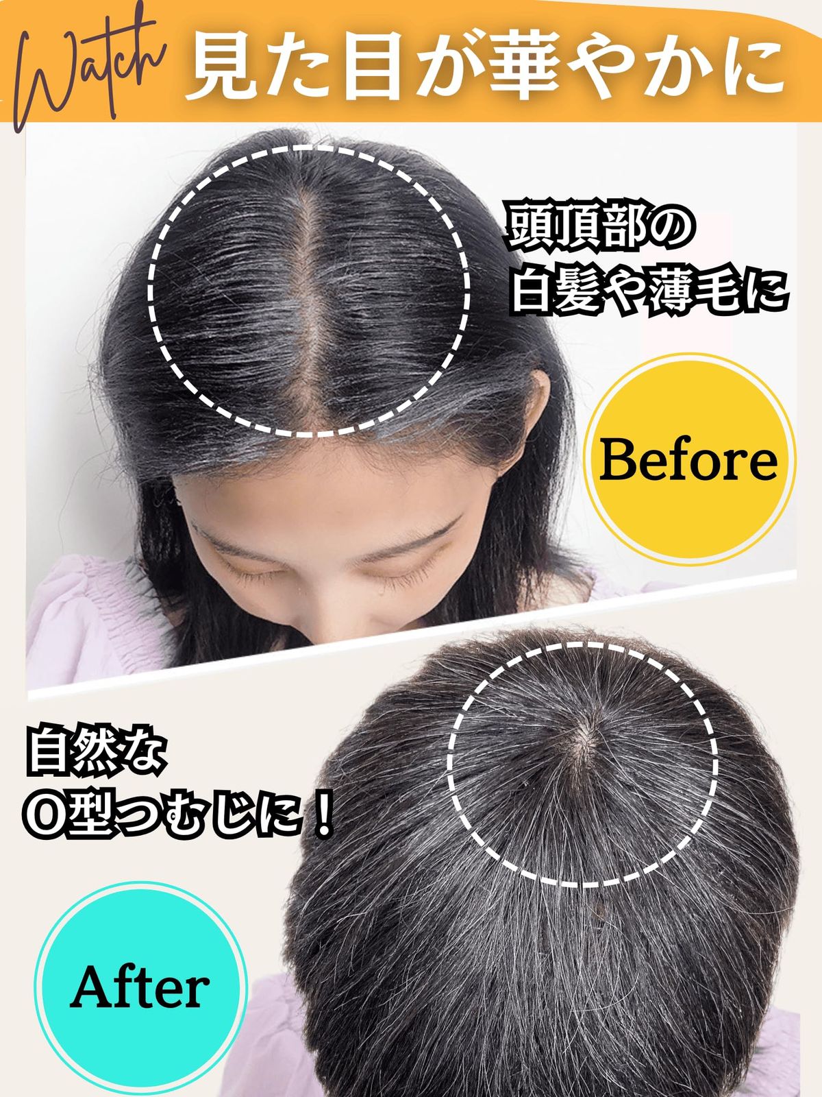 ヘアピース ポイントウィッグ