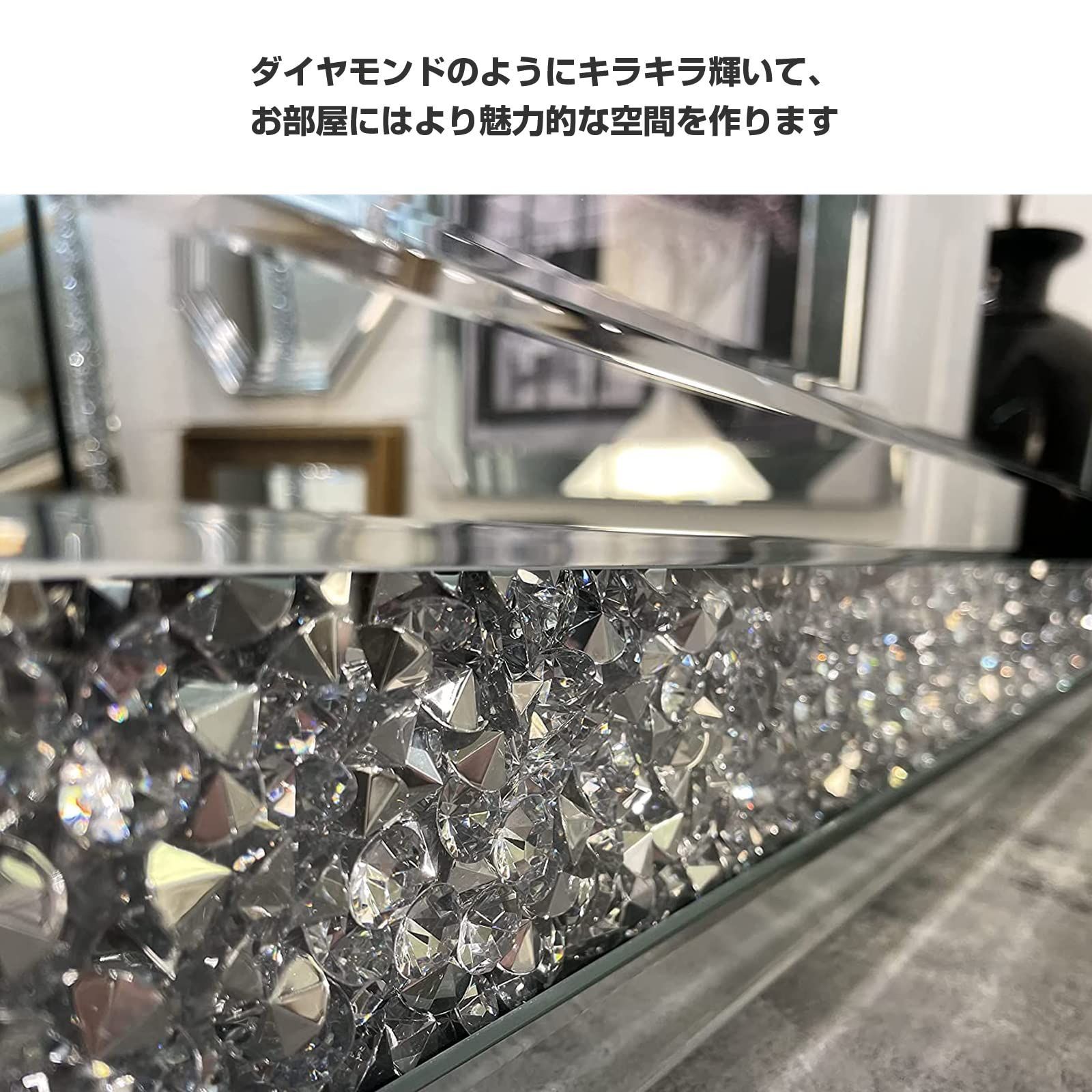 要問い合せ♥️女子力上がるキラキラミラー♥️ミラー　鏡　クリスタル　フラワー　花 要問い合せ♥️女子力上がるキラキラミラー♥️ミラー鏡クリスタル