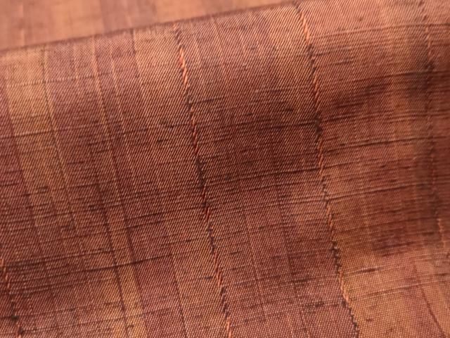 平和屋着物○上質な紬 間道 黒地 正絹 逸品 AAAU8156zg