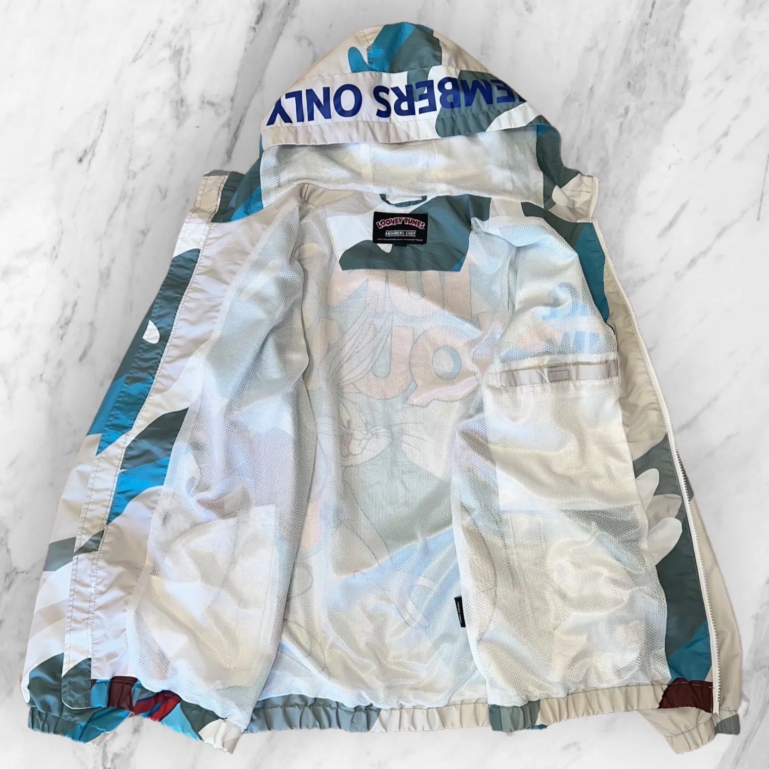 古着 アニメ ムービー ナイロンジャケット MEMBERS ONLY スペース 