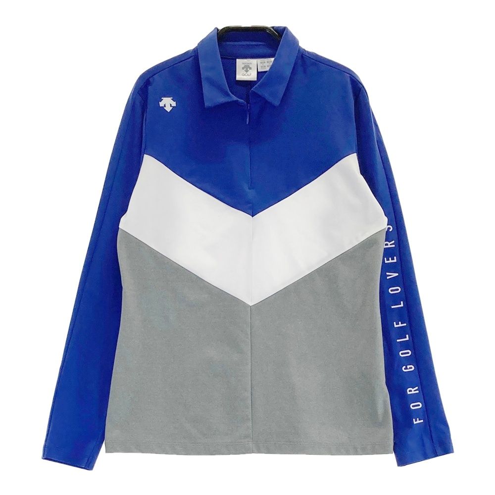 デサント ハーフジップ グレー ブラック セーター 新品 デサントゴルフ