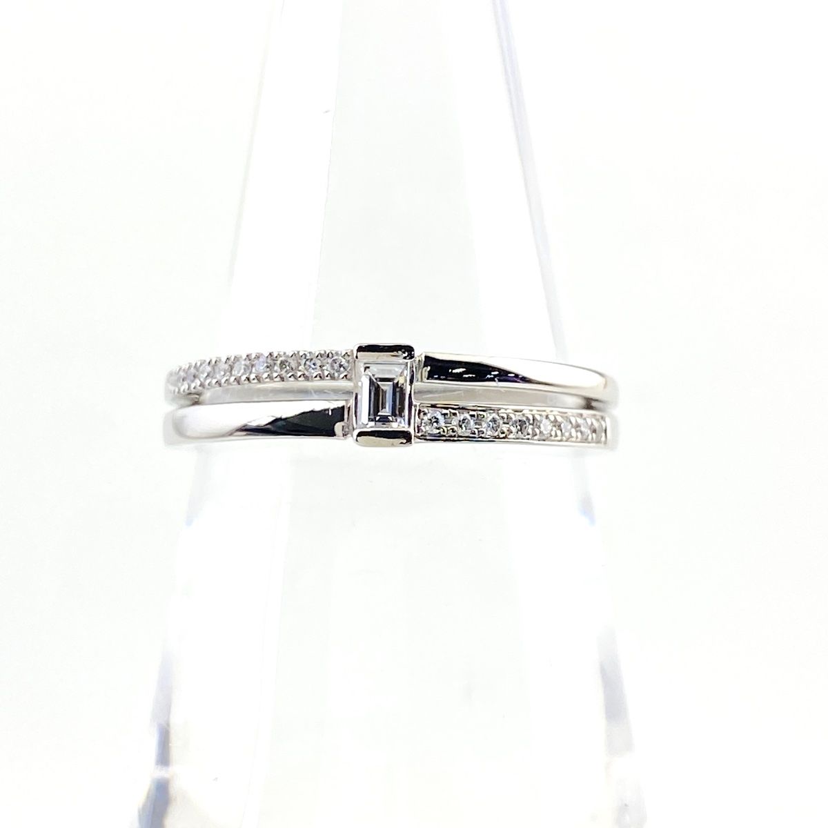 スタージュエリー STAR JEWELRY メレダイヤ デザインリング プラチナ 