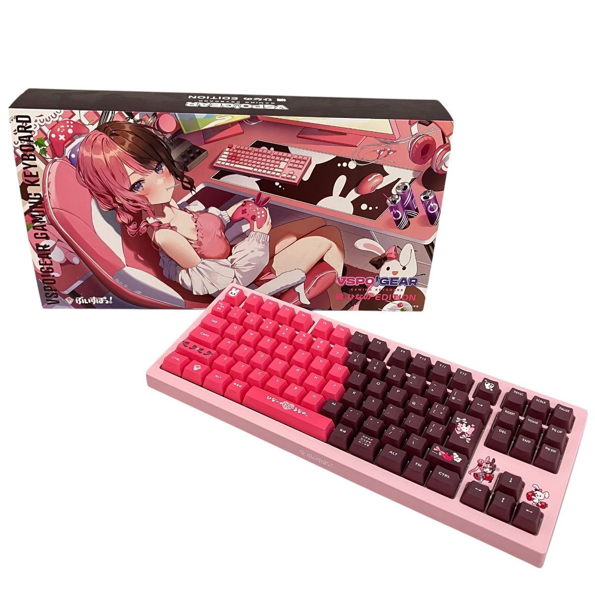 バーチャルエンターテイメント ぶいすぽっ! VSPO!GEAR ゲーミング キーボード 橘ひなの EDITION PC周辺機器 C9925750