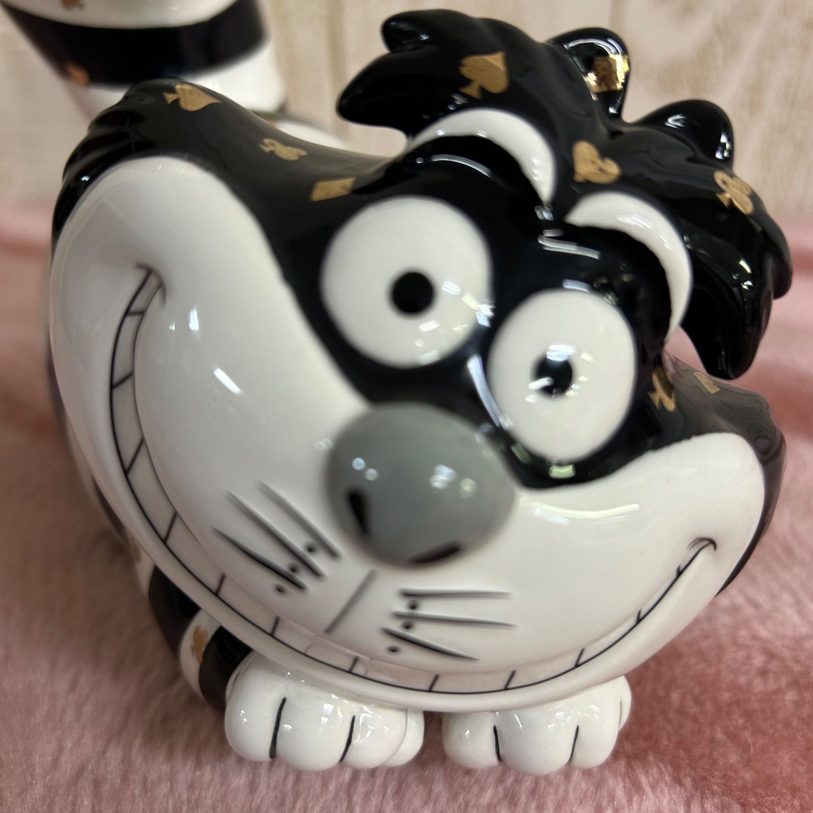 希少》チシャ猫 貯金箱 不思議の国のアリス Disney ディズニー