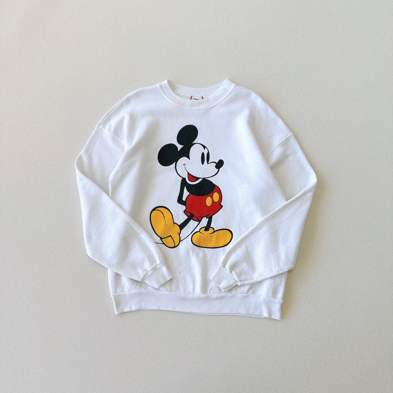 90s ミッキー USA製 プリントスウェット ディズニー Disney Stand