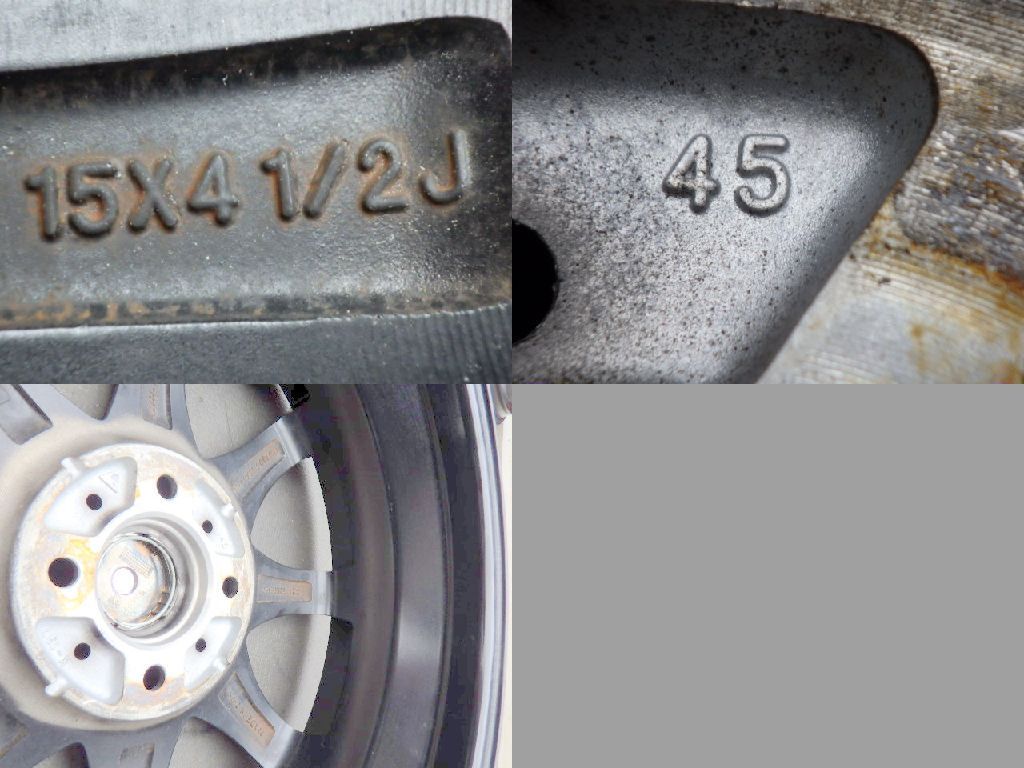 2919 B▲送料無料▲SMACK LAVINE ホイール▲15x4.5J 4穴 PCD100 45▲4本