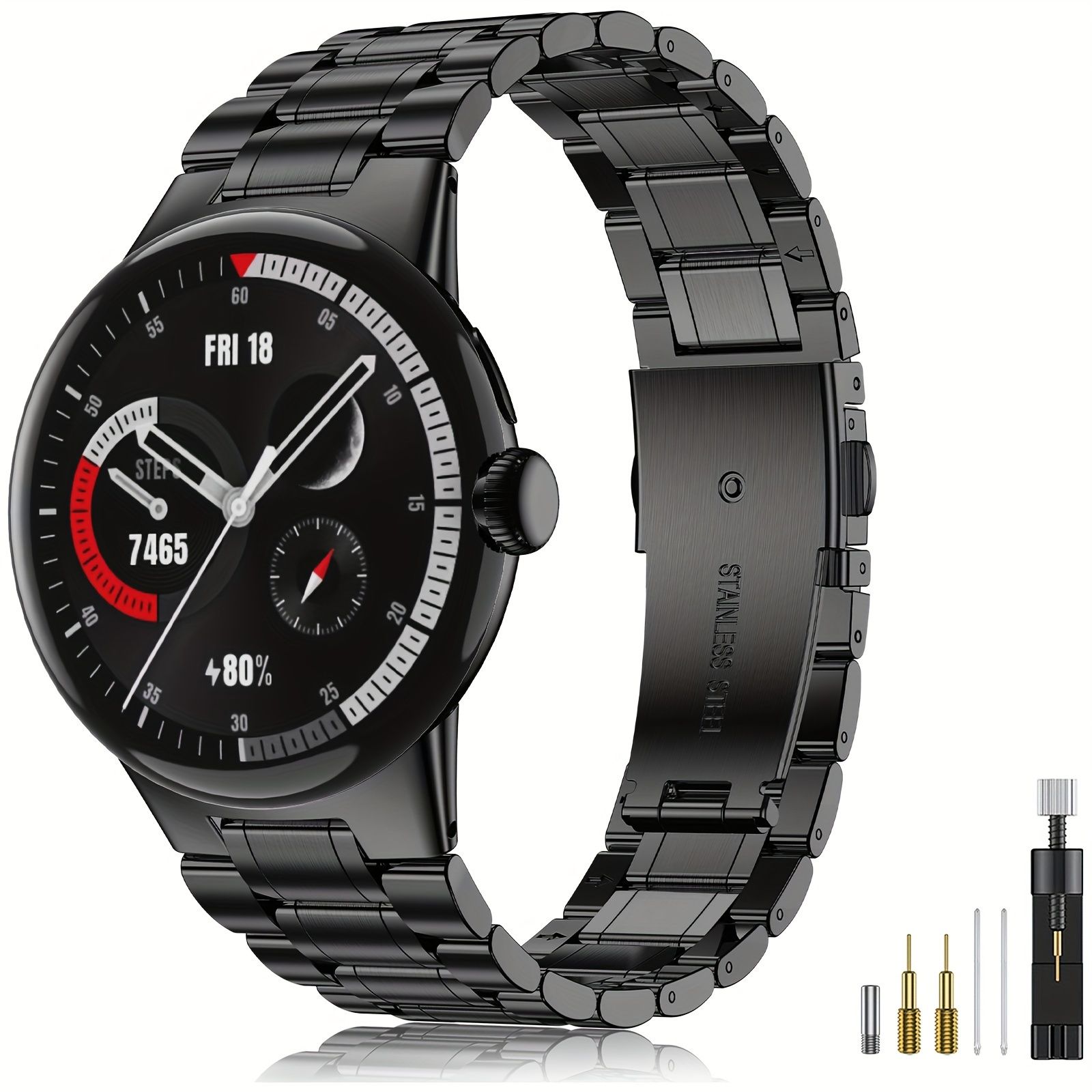 ステンレススチールバンド Google Pixel Watchバンドと互換性あり 男性と女性の両方に適したソリッドメタル交換用リストバンドストラップ