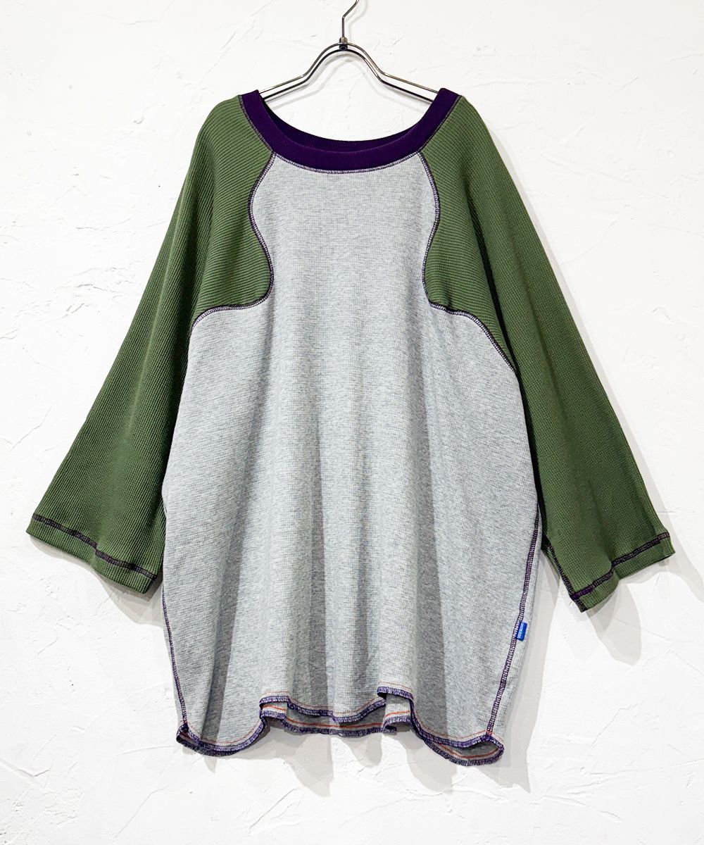 FORTUNE W.W.D フォーチューン - DELTA WAFFLE RAGLAN L|S TEE OLIVE オリーブ グリーン サーマル ワッフル ラグラン Tシャツ SIZE M