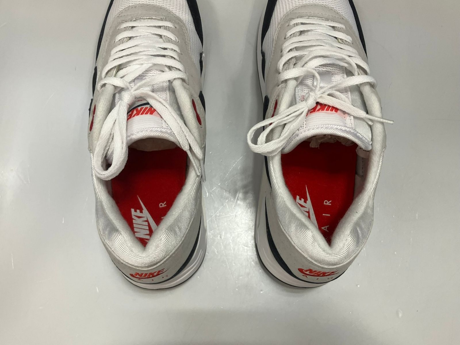 ナイキエアマックス1 '86 OG ダークオブシディアン ユニバーシティレッド Air Max 1 '86 'Dark Obsidian and University Red' (DQ3989-101
