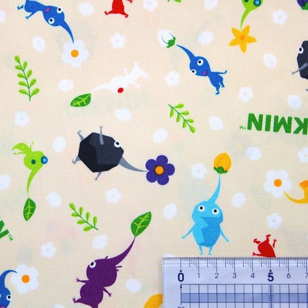 ピクミン PIKMIN ニンテンドー ゲーム オックス 綿100% 生地 布 約110cm×50cm G-3046 入園入学 とらやfabric