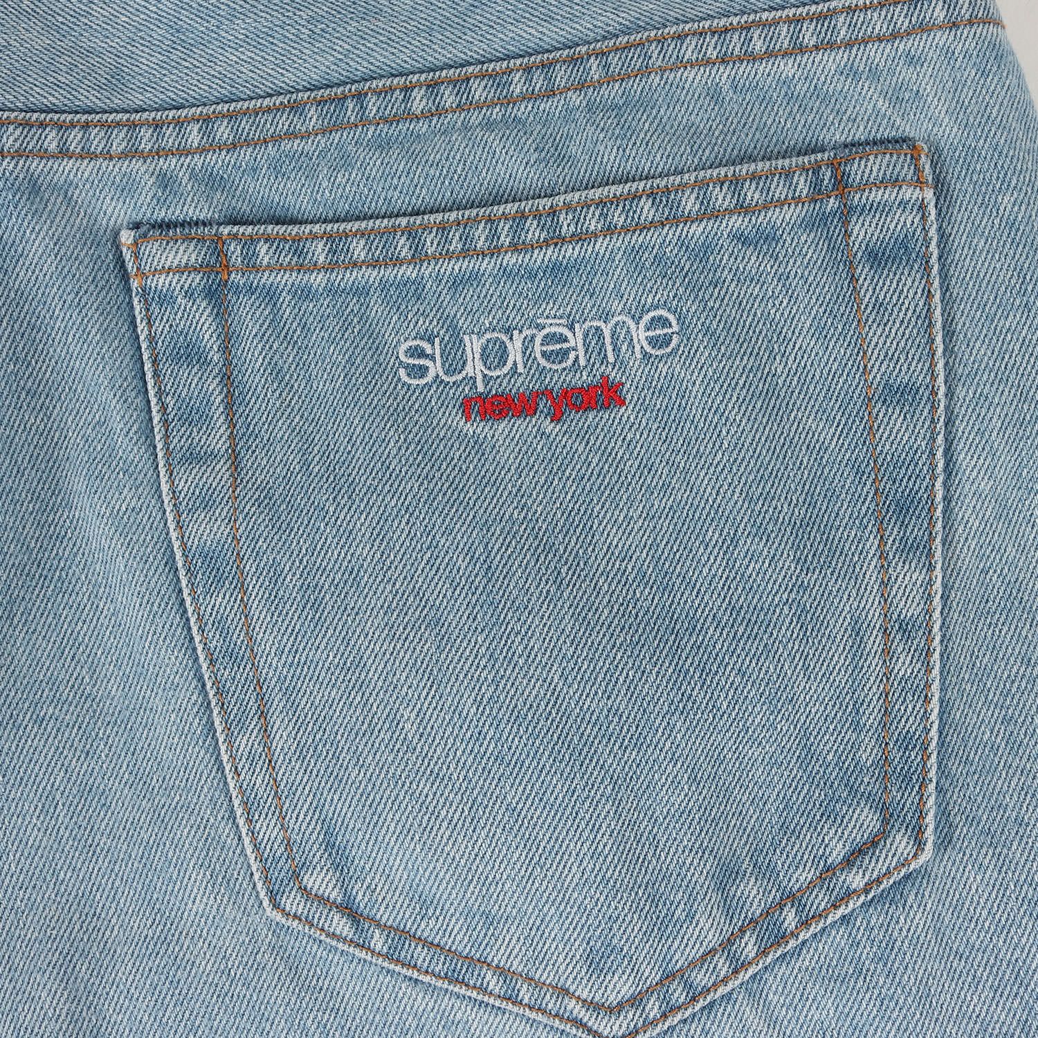 Supreme Sロゴインディゴデニム 30