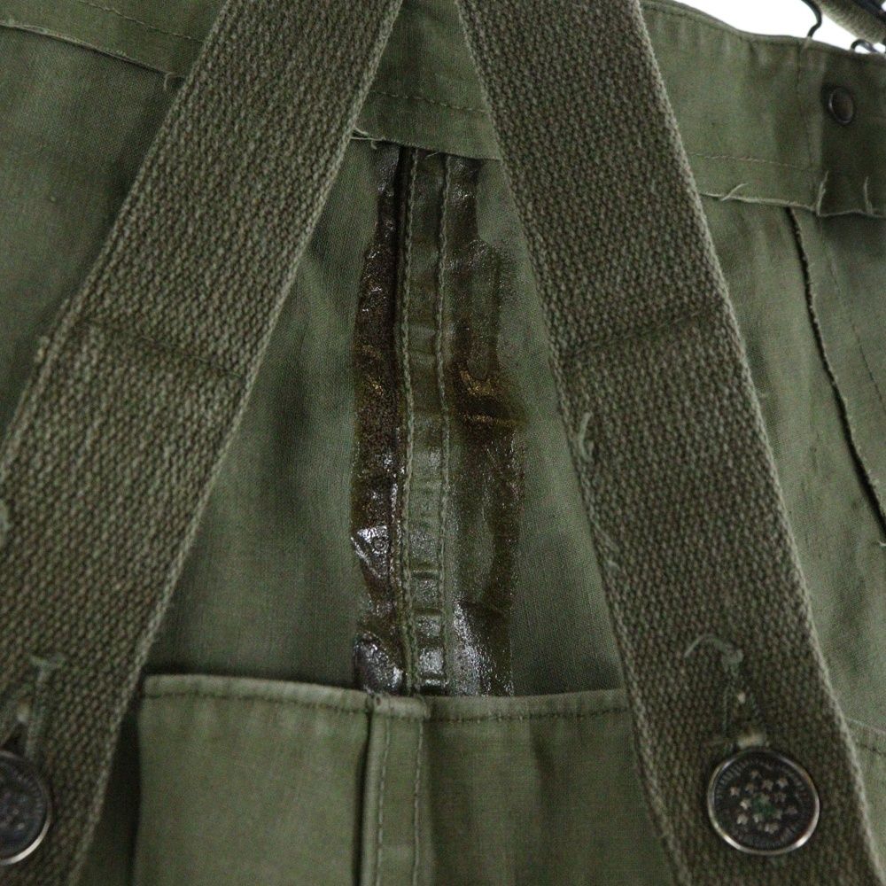 ミリタリー米軍 ウェットウェザーオーバーオールパンツ