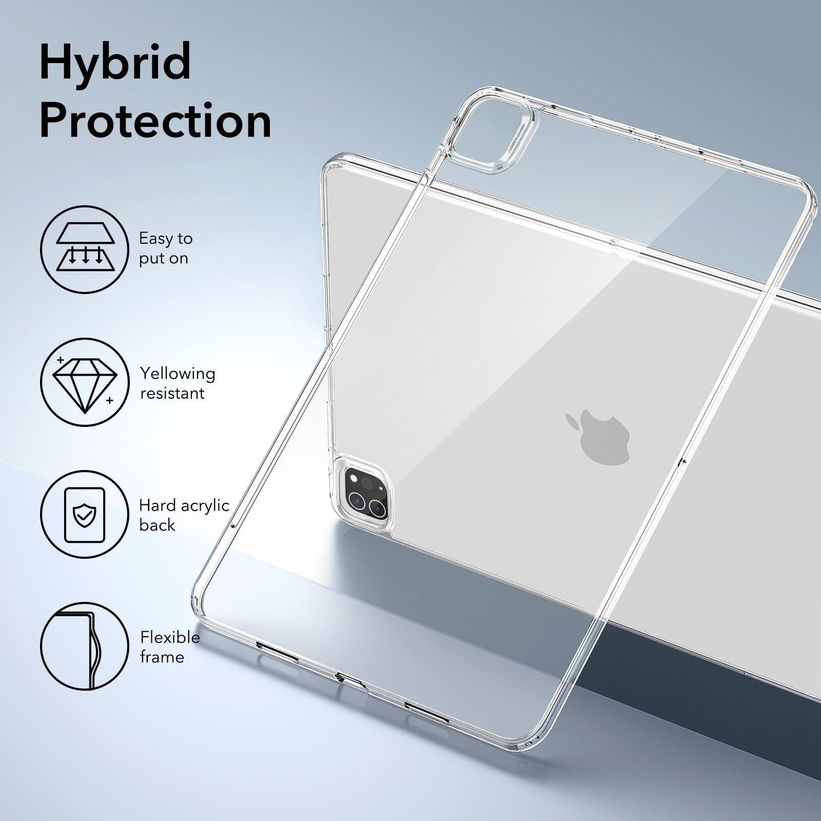 ESR iPad Pro 12.9 ケース 第6/5世代 2way 取り外し可能 最終値下げ! iPad Pro 12.9インチ カバー 第6世代第5世代透明 .