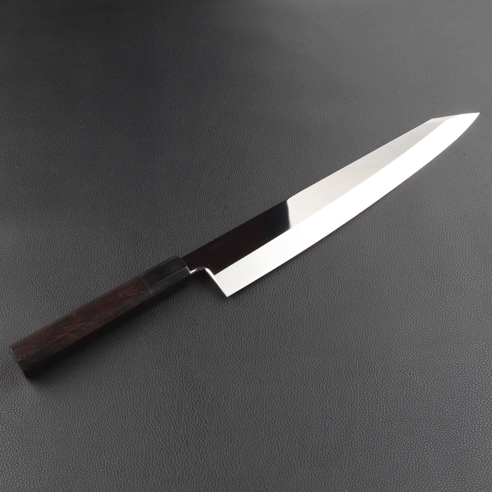 勘所型牛刀 尺（刃渡り300mm）片刃 通常鏡面仕上げ 本刃付け