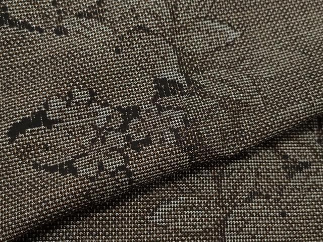 平和屋着物□本場大島紬 9マルキ 草花文 正絹 逸品 未使用 CAAU3654xi