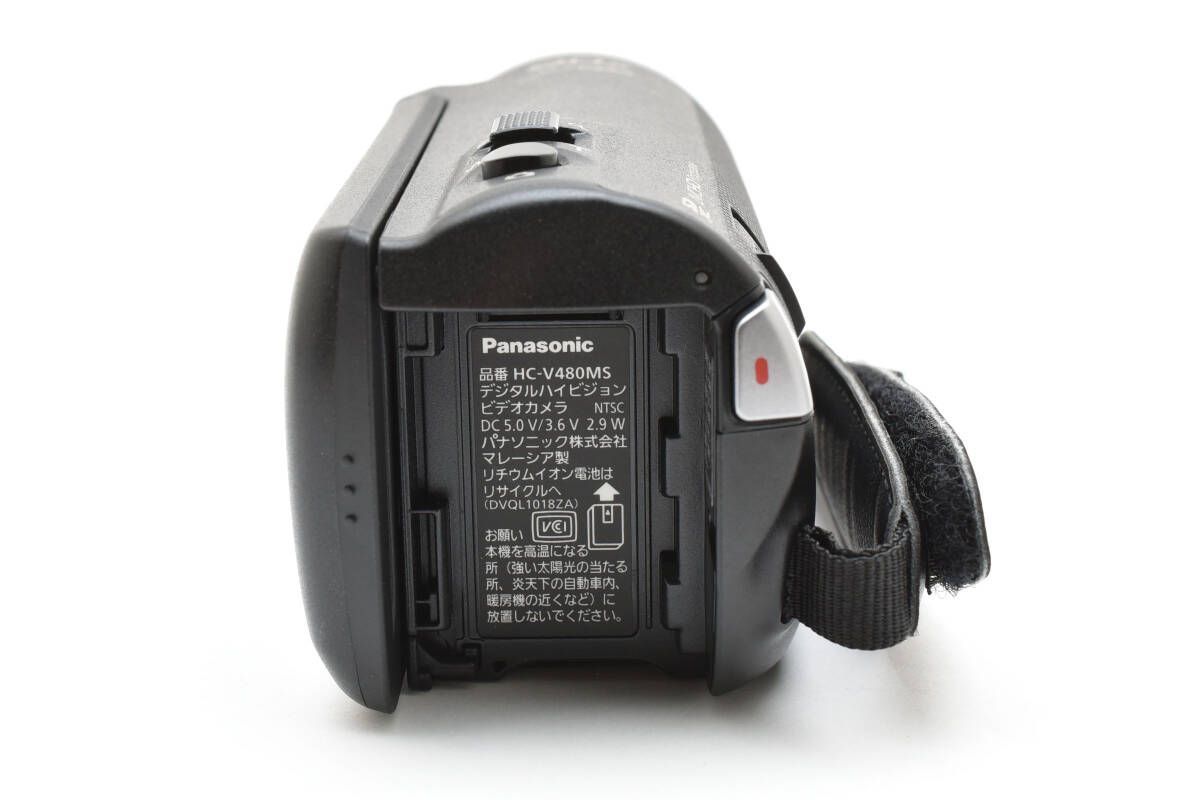 【美品】パナソニック Panasonic HC-V480MS ブラック パナソニック、光学50倍/iA90倍ズームビデオカメラ「HC-V480MS