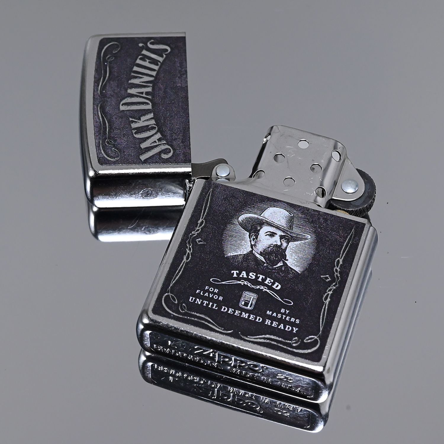 ZIPPO ジッポー ライター JACK DANIELS ジャックダニエル シルバー 48748 喫煙具 煙草 たばこ