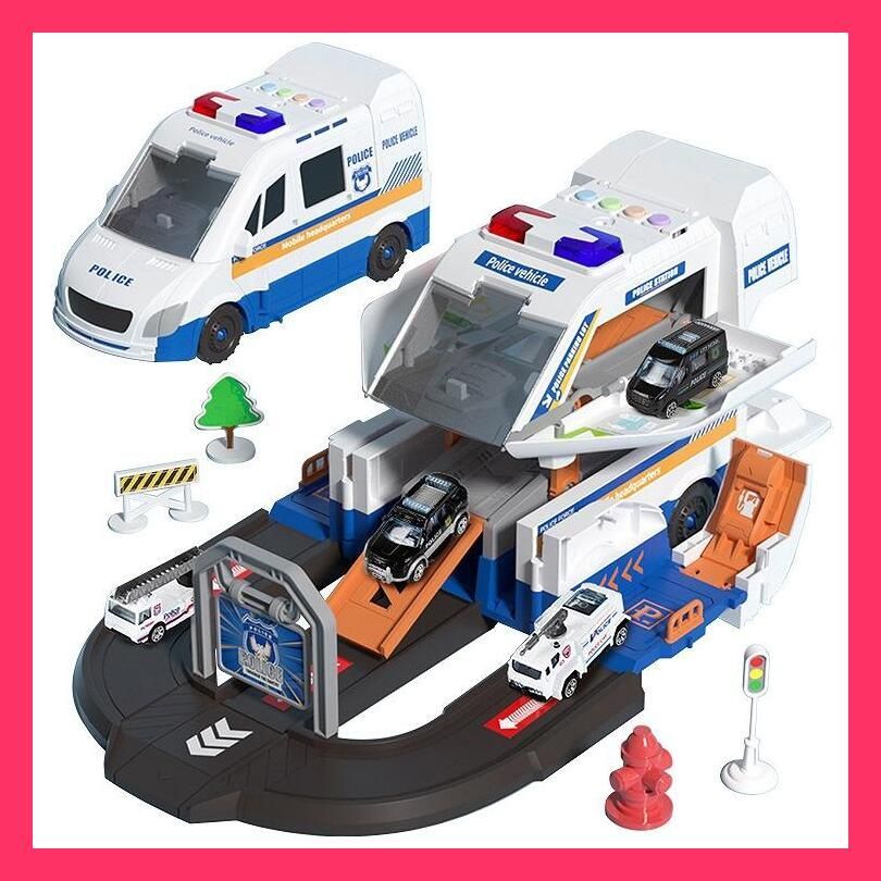 ☆売れ筋☆ 車 おもちゃ ミニカー 変形 救急車 消防車 パトカー